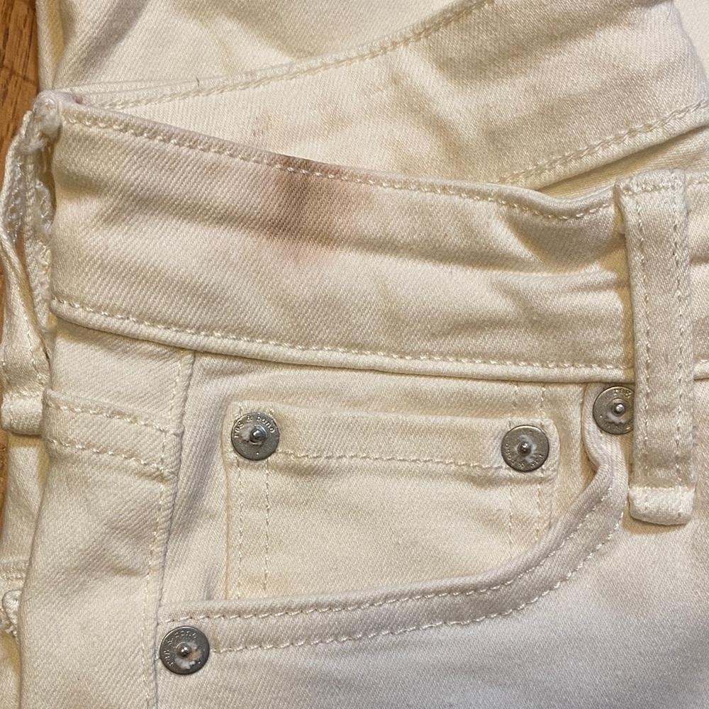 Rag & Bone Casey High Rise Ankle Flare Jeans Womens 26 Cream - Picture 8 of 8